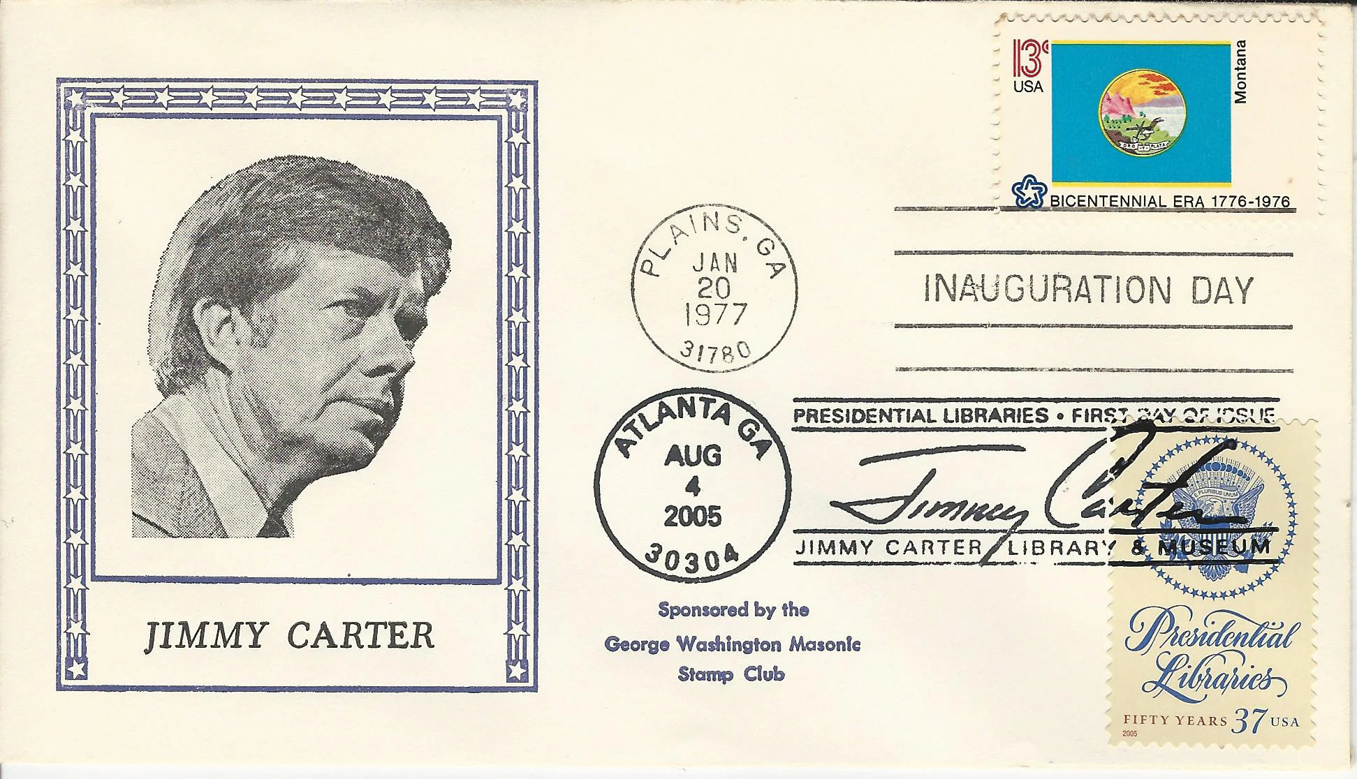 Inauguration Jimmy Carter Postmark #1: Washington, DC —&hellip;